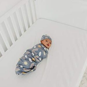 Copper Pearl Large Premium Knit Baby Swaddle Receiving Blanket Hope