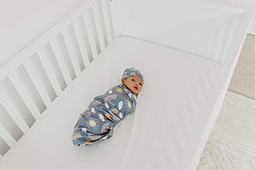 Copper Pearl Large Premium Knit Baby Swaddle Receiving Blanket Hope