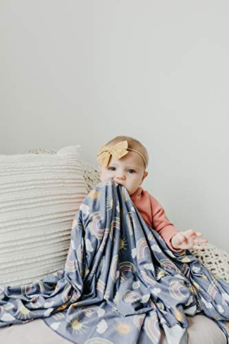 Copper Pearl Large Premium Knit Baby Swaddle Receiving Blanket Hope