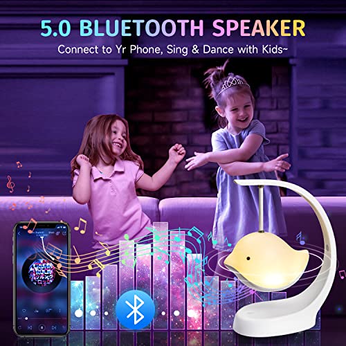 One Fire Baby Night Light Sound Machine Baby+Bluetooth Speaker, 7 Color Changing Kids Night Light+Kids Room Deocr, Unique IP Kids Night Lights for Bedroom+Girls Room Decor, Birthday Gifts for Girls