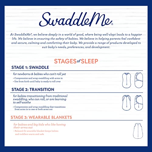 SwaddleMe Night Sack Sleeper – 6-12 Months, 1-Pack (Alphabet) Loose-fit Infant Sleep Sack Wearable Blanket Leaves Baby’s Arms Out for Safe, Cozy Sleep