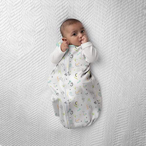 SwaddleMe Night Sack Sleeper – 6-12 Months, 1-Pack (Alphabet) Loose-fit Infant Sleep Sack Wearable Blanket Leaves Baby’s Arms Out for Safe, Cozy Sleep