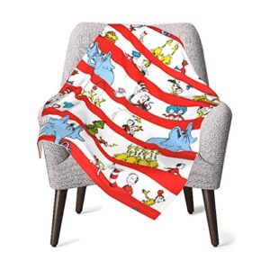 red white unisex baby blanket super soft reversible nursery, swaddle stroller infant toddler bedding for kids 30 x 40 inch (76x102cm)