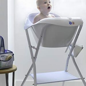 BÉABA, Baby Bath and Changing Table Stand, Camele'O Compatible, Foldable, Can be dismantled - Light Mist