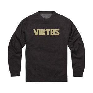 viktos men's ogv crew fleece sweatshirt, nightfjall, size: large
