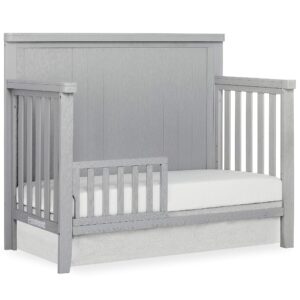 sweetpea baby convertible crib toddler guard rail, pebble grey