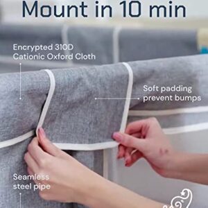 TODALE Baby Playpen for Toddler, Extra Large Baby Playard, Infant Safety Activity Center, Sturdy Babies Playpen with Anti-Slip Suckers,Tear-Resistant Material &Breathable Mesh (Grey 70”×59”)