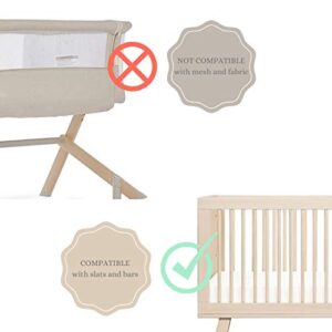 Sasa Wooden Crib Mobile Arm - Baby Mobile Holder for Crib (100% Beech Wood, 30 inch) with Strong Hold Anti Slip Attachment Clamp for Sturdy Mobile Hanger