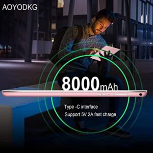AOYODKG Android 10.0 Tablet 10 Inch, 4GB RAM + 64GB ROM + 128GB Expand, Quad-Core 1.8Ghz Processor, 13MP Dual Camera, OTG, 2 in 1 Tablet with 4G LTE & 2.4G WiFi Tablet PC - AYO A22