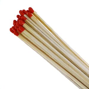 Long Wooden Fireplace Matches for Candles, Camping, BBQ Grilling - 11" Matches, 40 in Each Box (3)