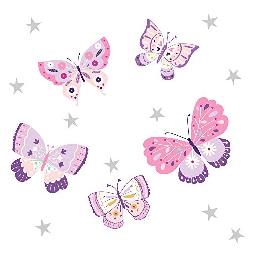 Bedtime Originals Wall Decals, Butterfly Kisses, Multicolor