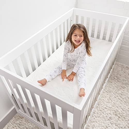 HALO DreamWeave Baby Crib Mattress and Toddler Bed, Breathable, Dual Sided 2-Stage Design, 100% Breathable Mattress, Machine Washable Cover, Hypoallergenic, Non-Toxic Materials, Greenguard  Cert.