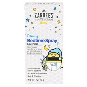 zarbee's baby sleep spray; calming bedtime spray with natural lavender and chamomile to help infant nighttime routine; 2oz bottle