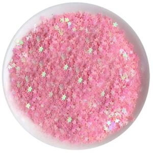 art craft glitter, star shape glitter confetti for handcrafts, home decoration diy cards, party festival, nail art- 0.35oz (10g) (pink)