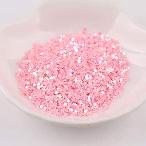 Art Craft Glitter, Star Shape Glitter Confetti for Handcrafts, Home Decoration DIY Cards, Party Festival, Nail Art- 0.35oz (10g) (Pink)