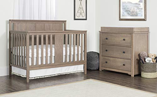 Child Craft Quincy 4-in-1 Convertible Crib, Dusty Heather Brown