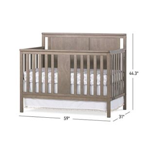 Child Craft Quincy 4-in-1 Convertible Crib, Dusty Heather Brown