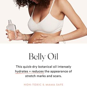 HATCH Belly Oil - 6.7oz Quick-Drying Belly Oil - Vegan & Plant Based Nutrient Rich - Supports Skin Throughout Pregnancy