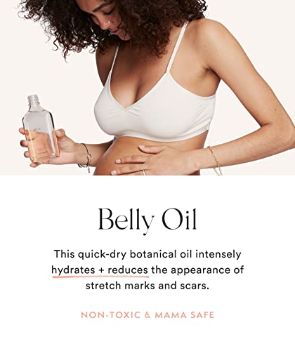 HATCH Belly Oil - 6.7oz Quick-Drying Belly Oil - Vegan & Plant Based Nutrient Rich - Supports Skin Throughout Pregnancy