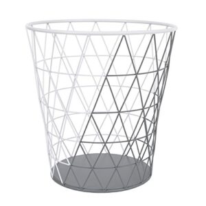 nojo wire clothes hamper - gray, white