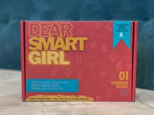 dear smart girl electrical engineering stem kit for girls ages 6-12 / diy light up headband kit/make your own stem craft kit