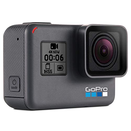 GoPro HERO6 Black + Extra Battery - E-Commerce Packaging - Waterproof Digital Action Camera with Touch Screen 4K HD Video 12MP Photos Live Streaming Stabilization