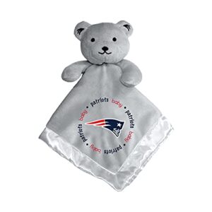 baby fanatic nfl new england patriots security bear blanket, one size, gray
