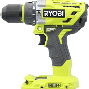 Ryobi P251 One+ 18V Lithium Ion 750 Inch Pound Brushless Hammer Drill Driver w/ 3 Drilling Modes, 24 Position Clutch, and Ergonomic Handle