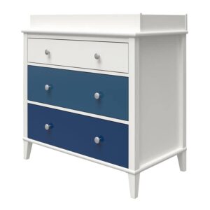 little seeds monarch hill poppy 3 drawer changing table, blue
