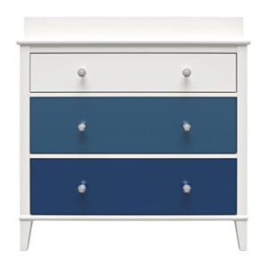 Little Seeds Monarch Hill Poppy 3 Drawer Changing Table, Blue