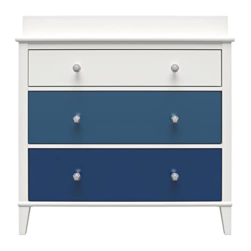 Little Seeds Monarch Hill Poppy 3 Drawer Changing Table, Blue