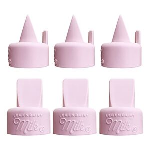 legendairy milk duckbill valves with pull tab - compatible with spectra - pack of 6