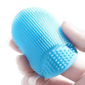 Baby Bath Brush, Cradle Cap Silicone Massage Scrubbers Exfoliator | The SkinSoother Baby Essential for Dry Skin, Eczema (Small-4PCS)