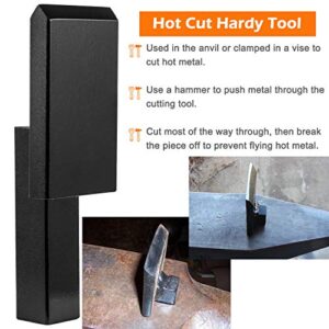 Blacksmith Anvil Forge Hardy Tool 3/4" Hot Cut Creasing Stake Spring Fuller Tool Set (3Pcs)