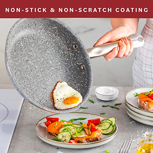 Granite Cookware Sets Nonstick Pots and Pans Set Nonstick - 23pc Kitchen Cookware Sets Induction Cookware Induction Pots and Pans for Cooking Pan Set Granite Cookware Set Non Sticking Pan Set