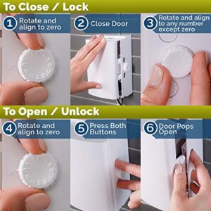 Baby Safety Outlet Cover BOX (2 Pack) Double Lock for Much Better Toddler Proofing, Easier Operation, Simple 3 Step Install with Included Screws. Provides Extra Space Inside for Plugs (2 Pack, White)