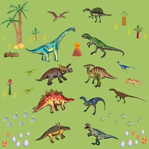 Dinosaur Wall Decals for Boys Room, Watercolor Dinosaur Wall Stickers for kids Bedroom,Large Dinosaur Wall Decor Decorations for Nursery, Living Room,Classroom Wall Art Sticker,Kids Birthday Christmas Gift