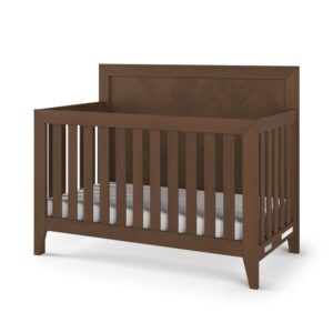 child craft kieran 4-in-1 convertible crib, toasted chestnut brown