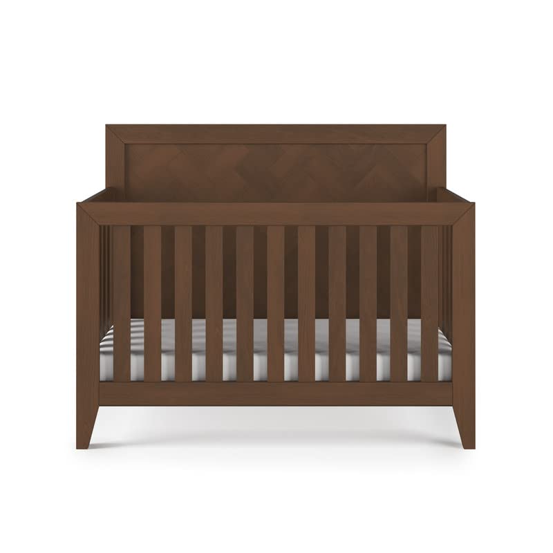 Child Craft Kieran 4-in-1 Convertible Crib, Toasted Chestnut Brown