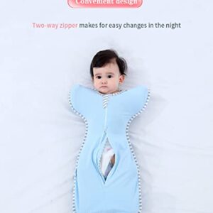 Bycc Bynn 2 Pack Sleeping Blanket Sack with High Sleeve,Transitions to Arms-Free Wearable Sleeping Bag for Baby pacify