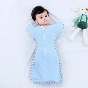 Bycc Bynn 2 Pack Sleeping Blanket Sack with High Sleeve,Transitions to Arms-Free Wearable Sleeping Bag for Baby pacify