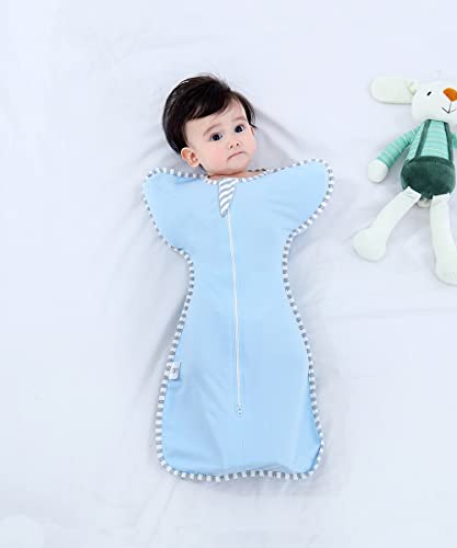 Bycc Bynn 2 Pack Sleeping Blanket Sack with High Sleeve,Transitions to Arms-Free Wearable Sleeping Bag for Baby pacify