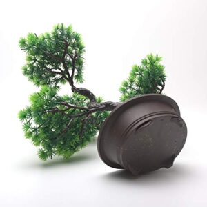 Artificial Bonsai Tree, Simulation Pine Tree Potted Plant, Office DIY Decorative Bonsai, Fake Green Plant Decoration Artificial Plants, for Desktop Display, Zen Garden Décor