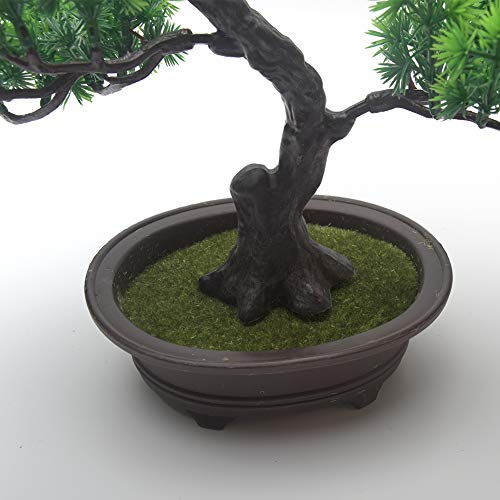 Artificial Bonsai Tree, Simulation Pine Tree Potted Plant, Office DIY Decorative Bonsai, Fake Green Plant Decoration Artificial Plants, for Desktop Display, Zen Garden Décor