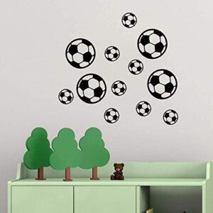 SITAKE 43 Pcs Soccer Stickers, Kids Soccer Ball Stickers Decals for Kids Room, Football Wall Decal Sticker Vinyl Art DIY Sticker for Boys Bedroom Playroom Living Room Window Door Decoration