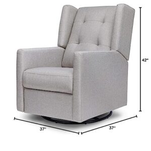 DaVinci Maddox Recliner and Swivel Glider in Misty Grey, Greenguard Gold & CertiPUR-US Certified