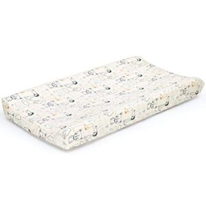 the peanutshell puppy dog changing pad cover - pug life nursery collection