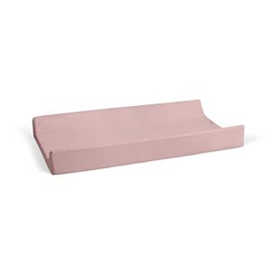 one kind premium bamboo jersey baby changing pad cover (dusty pink)