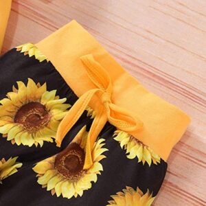 Yvowming Newborn Baby Girl Clothes Infant Baby Ruffle Romper +Pants + Headband 3 PCS Outfits Set