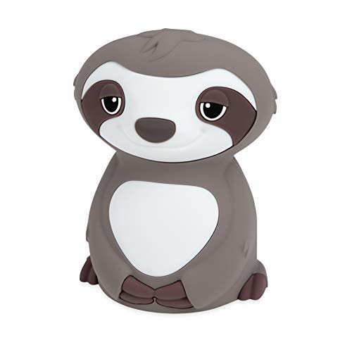 Nuby Sloth Baby Silicone Nightlight, Rechargeable, Color Changing Touch Night Light for Kids Bedside